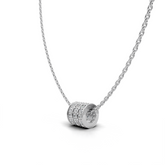 Cylindrical Diamond Pendant - LWPD-0328